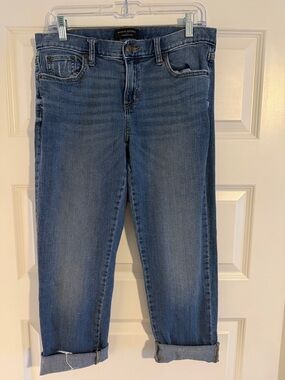 Banana Republic Women's Boyfriend Jeans in Light Blue Wash